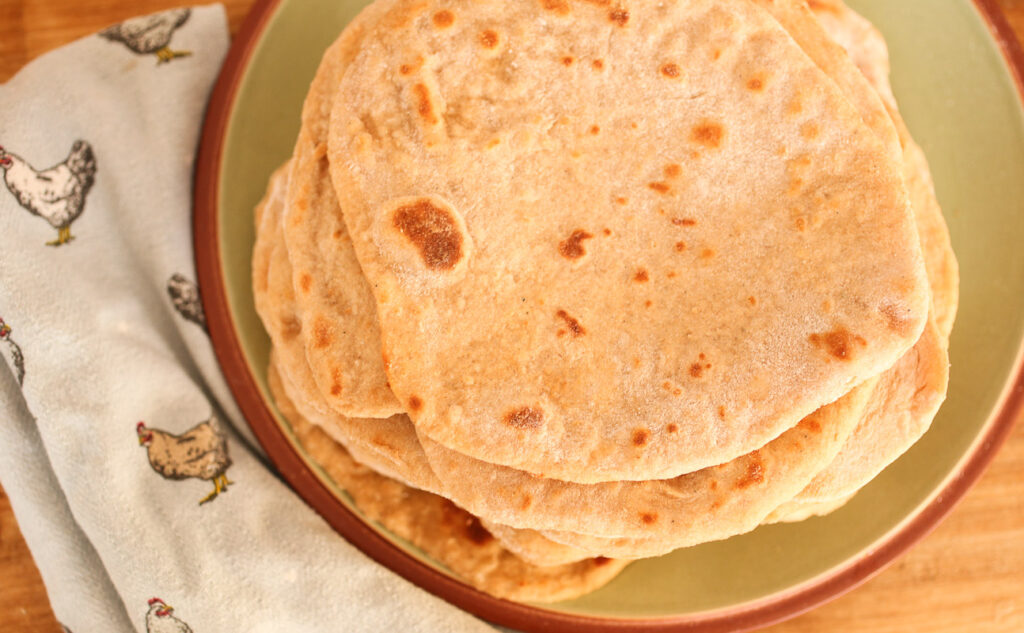 whole wheat sourdough flatbread