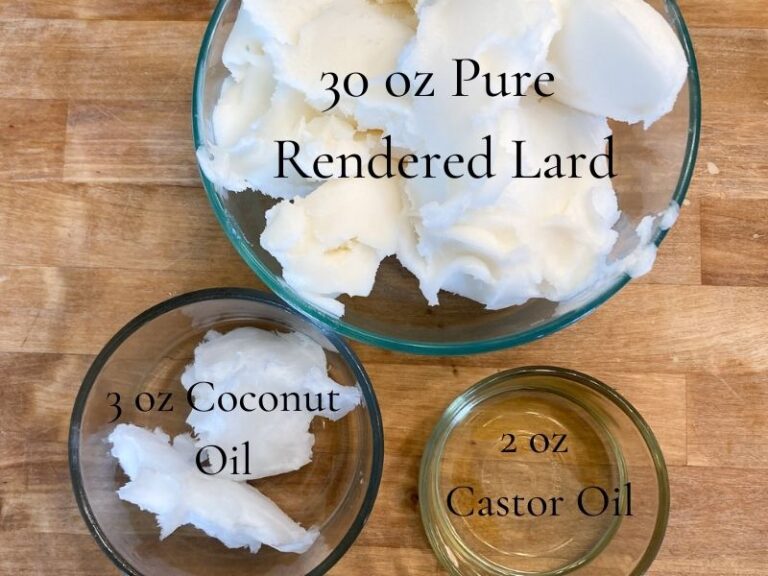 Lard Soap Recipe with Extra Bubbles The Everyday Farmhouse