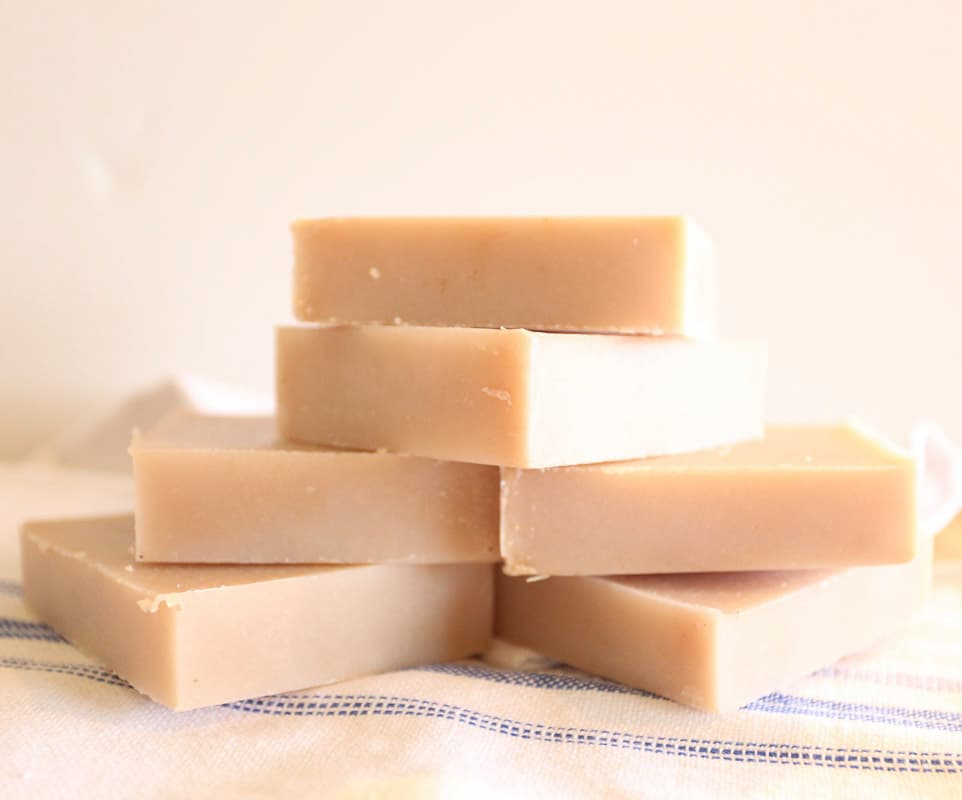 Lard Soap recipe with extra bubbles.  Soap made with lard is affordable and nourishing to your skin.