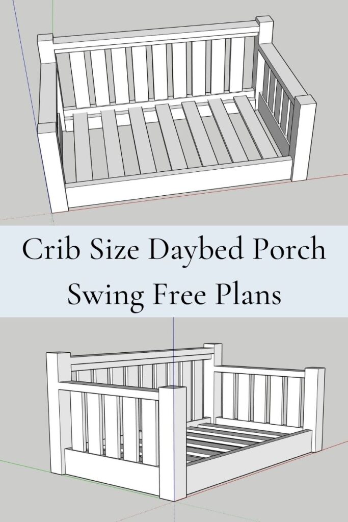 crib size daybed porch swing plans