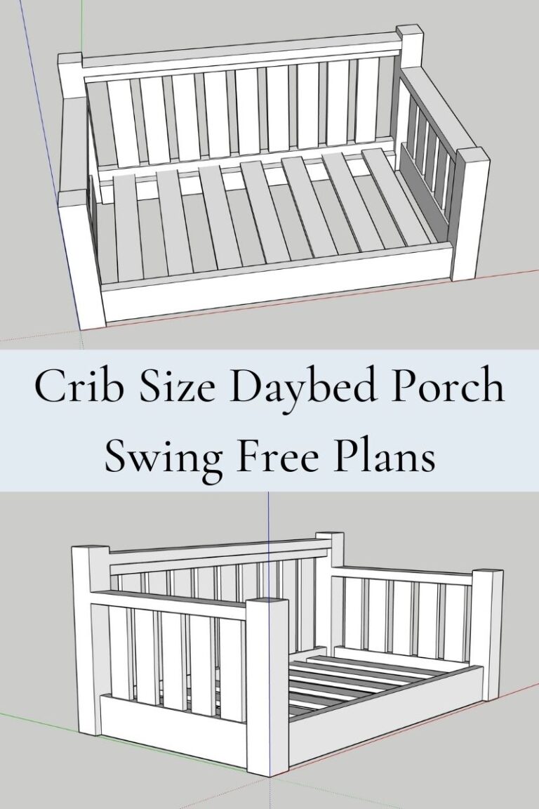 Daybed Porch Swing DIY Crib SizeFree Plans The Everyday Farmhouse