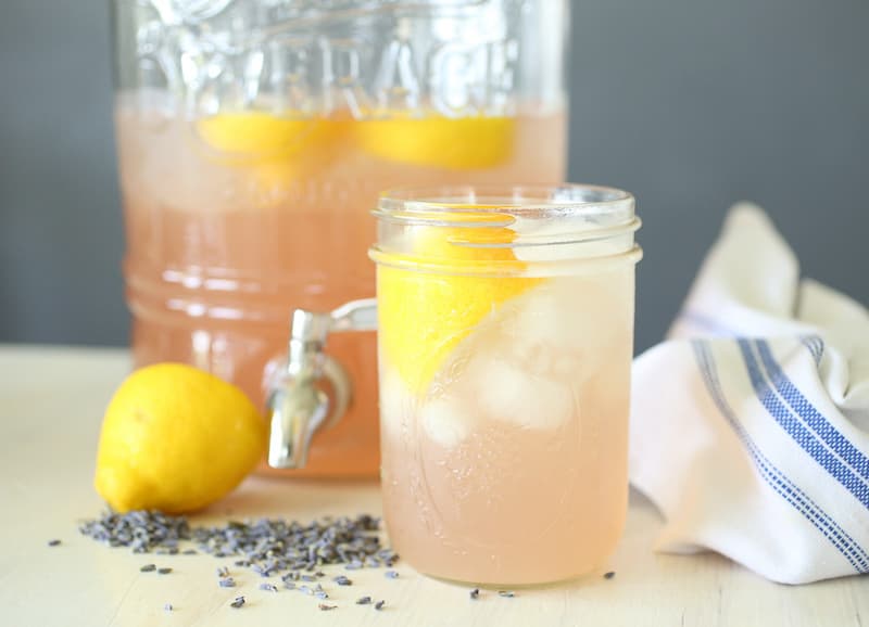 his Fresh Lavender Lemonade is simple to make and is such a refreshing twist on regular lemonade!  Not too sweet and with the floral notes of lavender, this is sure to be a crowd-pleaser!