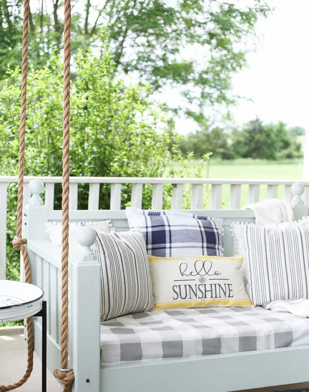 daybed porch swing pillows