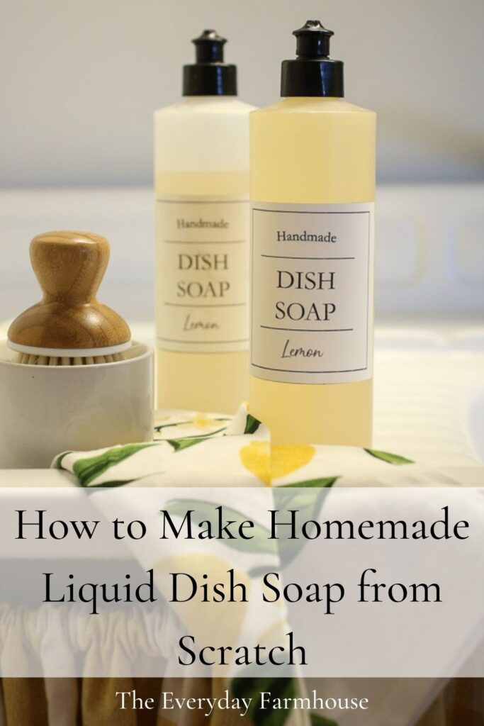 Easy 3 Ingredient DIY Dish Soap Recipe