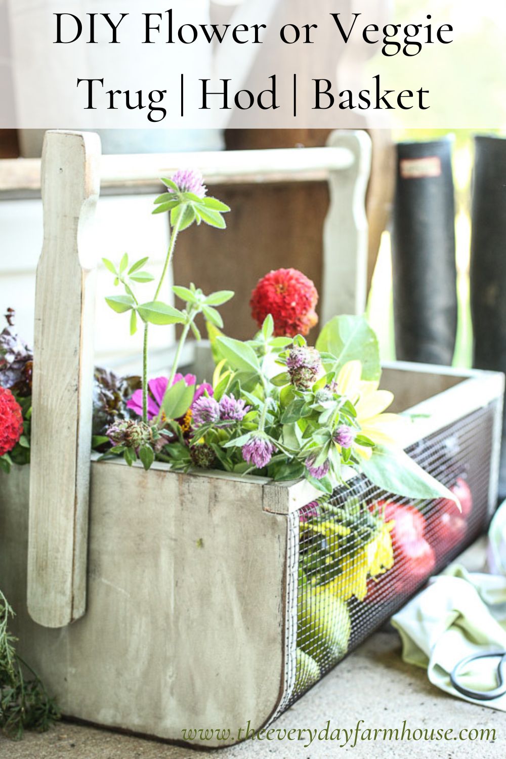 How to Make a Vegetable Trug Flower Trug Garden Hod The Everyday