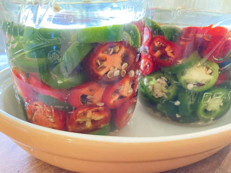 sliced jalapenos for fermenting