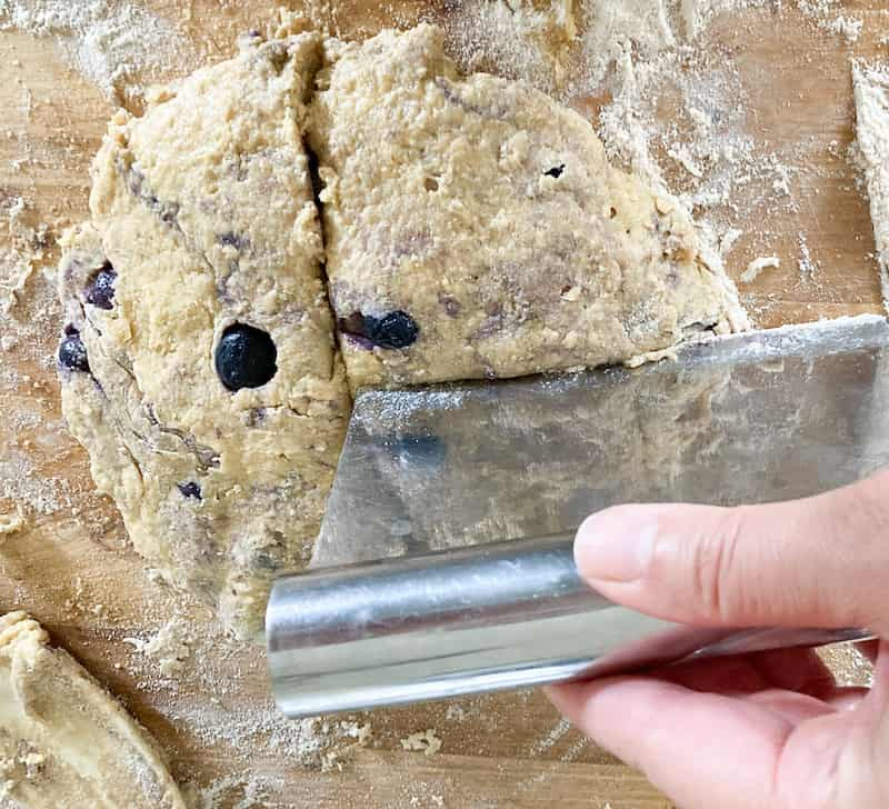 cutting the scones