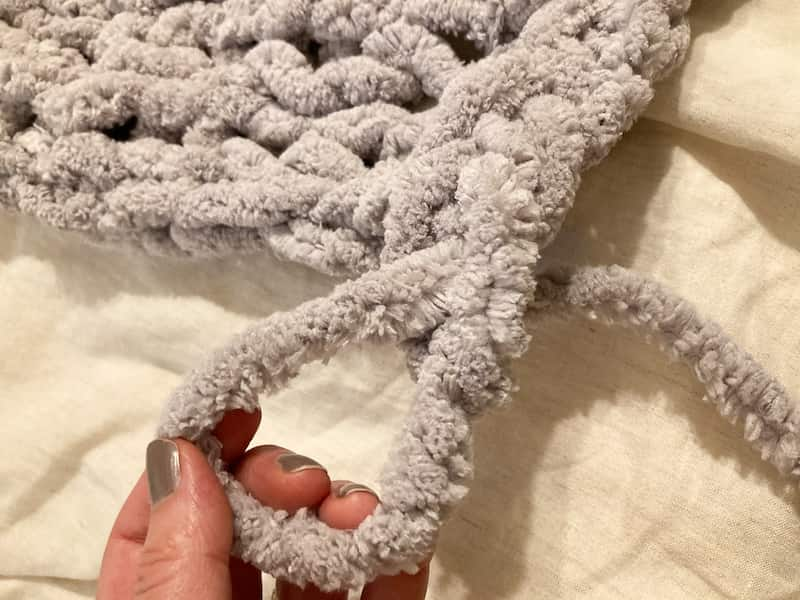 Chunky blanket hand discount knit