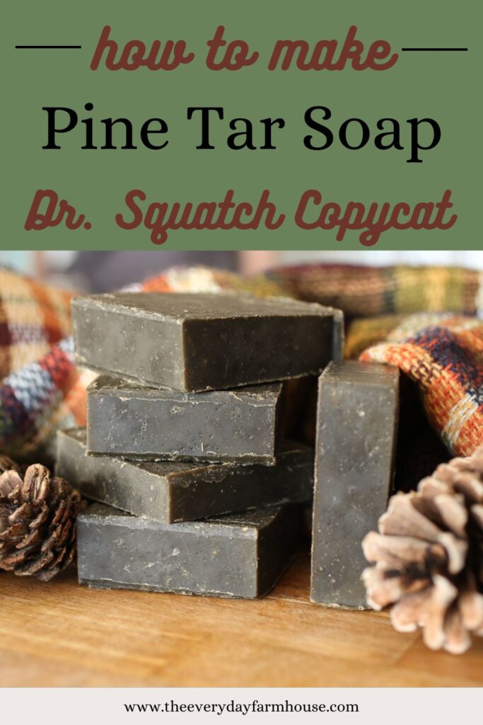 Dr Squatch Pine Tar Soap Copycat