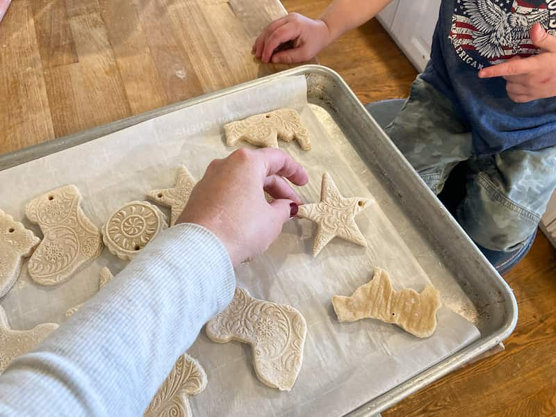 making salt dough ornaments