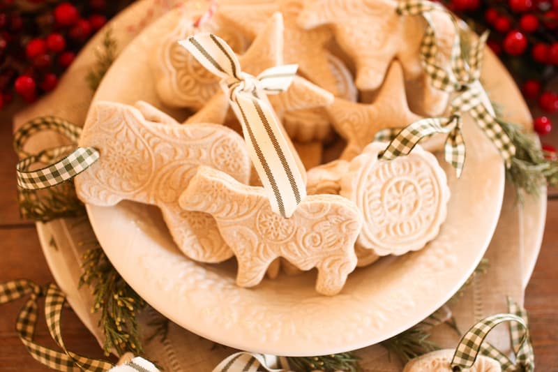 cow salt dough ornament