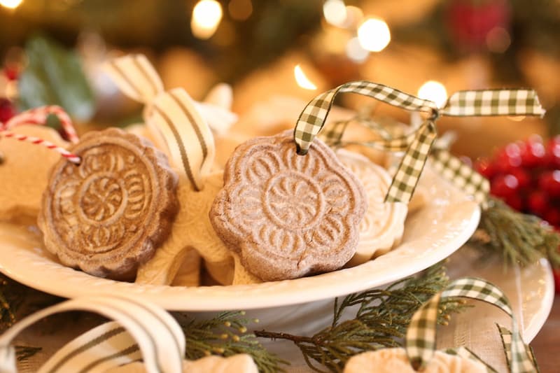 cinnamon salt dough ornaments