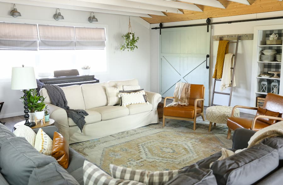 Barn Loft Update with a Washable Area Rug