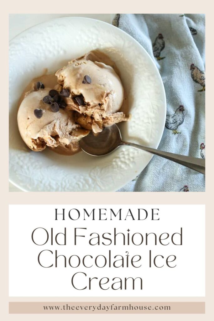 chocolate ice cream recipe pin