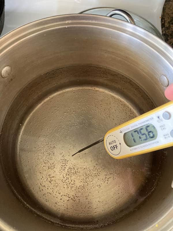 temperature for stretching cheese 175 F
