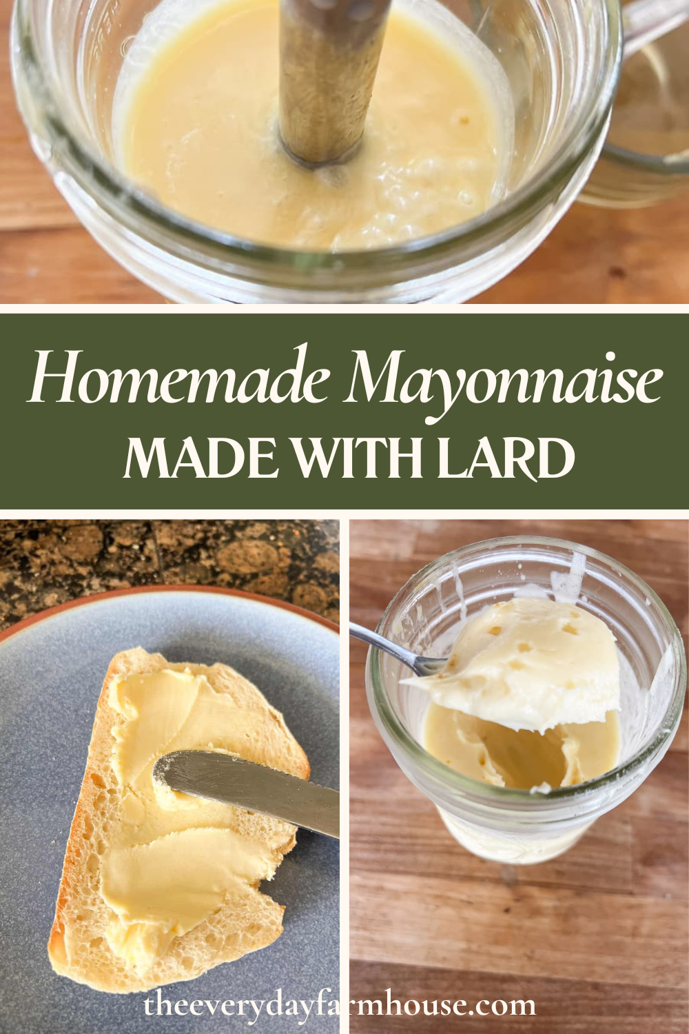 Homemade Mayo with Lard (Carnivore Mayonnaise) The Everyday Farmhouse