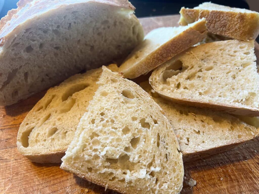 sliced sourdough bread