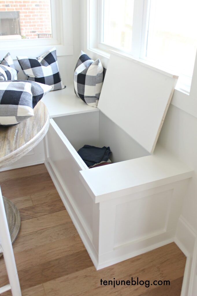storage in bench