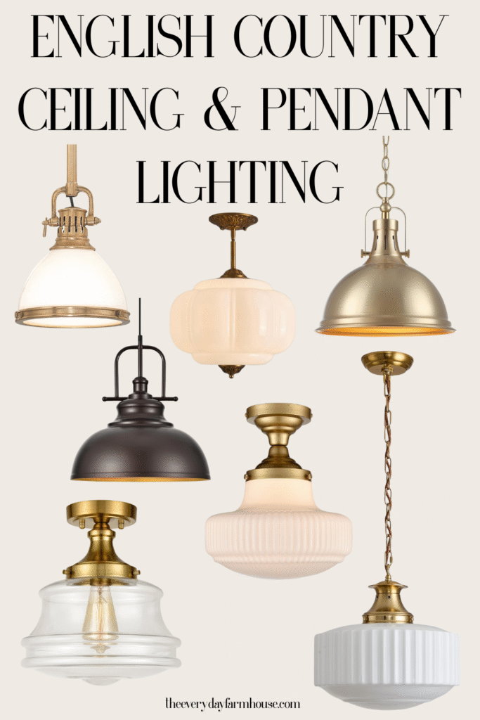 Pendant LIghting English Country syle