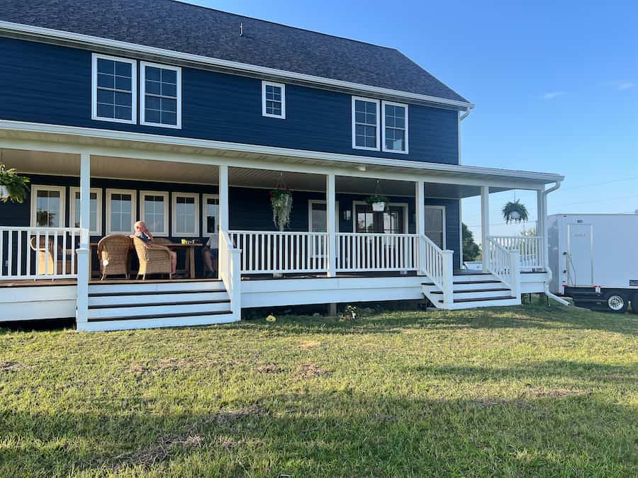 addition with new porch
