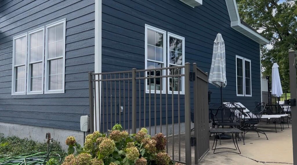 new siding on house